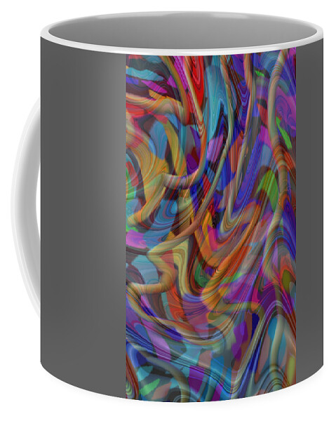 Abstract Coffee Mug featuring the mixed media Melody by Kevin Caudill