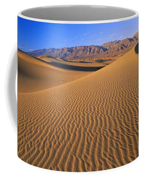 00173158 Coffee Mug featuring the photograph Mesquite Flat Sand Dunes Death Valley by Tim Fitzharris