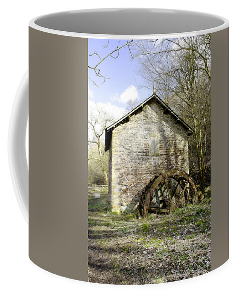 Countryside Coffee Mug featuring the photograph Mill and Water-wheel near Ashford-in-the-Water by Rod Johnson