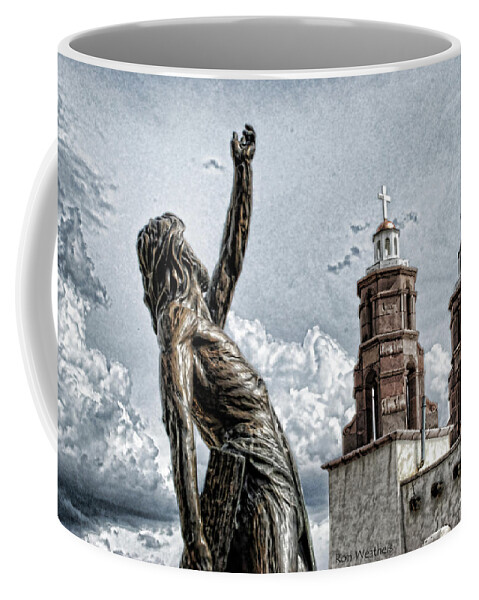 San Luis Coffee Mug featuring the photograph Mission At San Luis by Ron Weathers