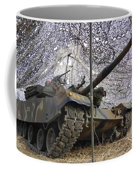 Tracked Vehicles Coffee Mug featuring the photograph Mock Aggressors From Republic Of Korea by Stocktrek Images