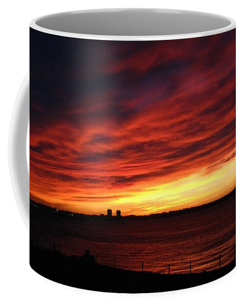 Morning Coffee Mug featuring the photograph Morning Fire by Robert McCulloch