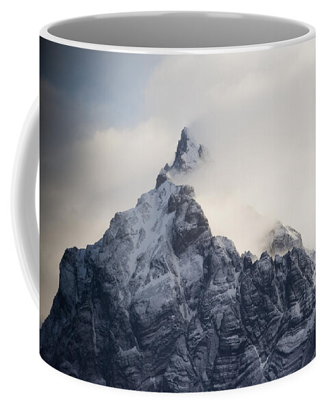 00429501 Coffee Mug featuring the photograph Mountain Peak In The Salvesen Range by Flip Nicklin