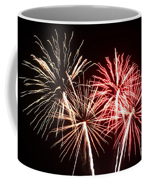 Fireworks Coffee Mug featuring the photograph Multiple colors by Agusti Pardo Rossello