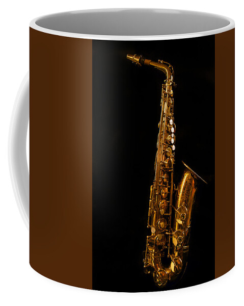 Jean Noren Coffee Mug featuring the photograph Portrait of My Old Sax by Jean Noren
