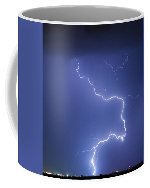 City Coffee Mug featuring the photograph Nature Strikes by James BO Insogna
