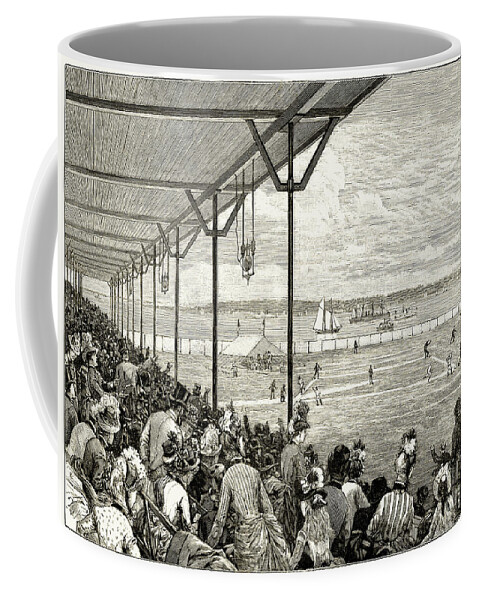 1886 Coffee Mug featuring the photograph New York: Baseball, 1886 by Granger