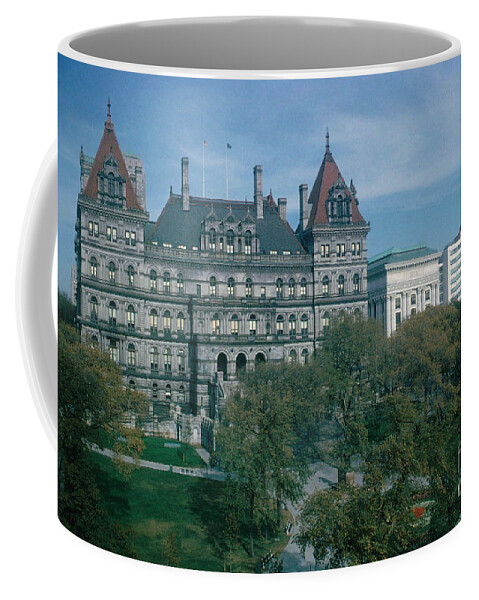 Building Coffee Mug featuring the photograph New York State Capitol Building by Photo Researchers