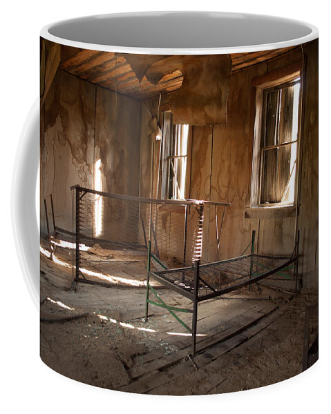 Bed Coffee Mug featuring the photograph No More Time to Sleep by Fran Riley