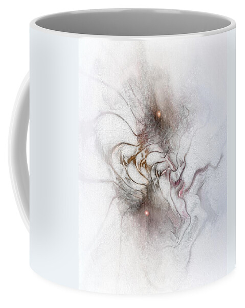 Abstract Coffee Mug featuring the digital art Nuanced by Casey Kotas