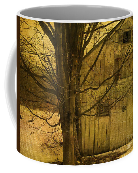 Tree Coffee Mug featuring the photograph Old and Crooked by Deborah Benoit