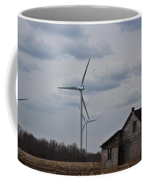 Old House Coffee Mug featuring the photograph Old and New by Barbara McMahon