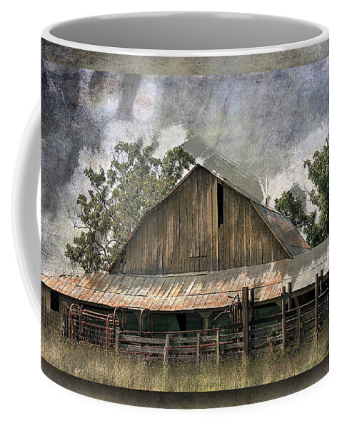Barn Coffee Mug featuring the photograph Old Cattle Barn by Barry Jones