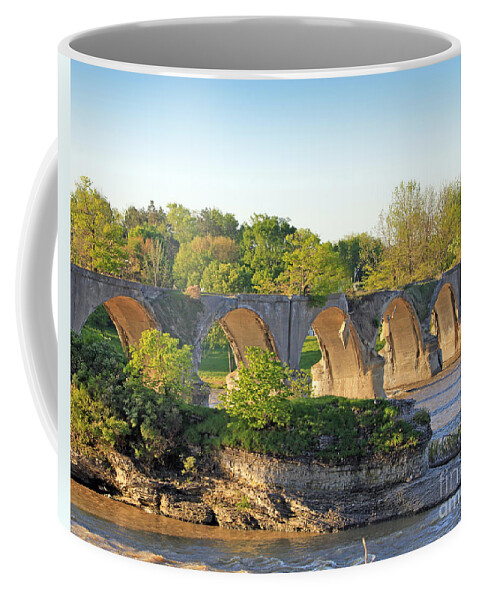 Interurban Bridge Coffee Mug featuring the photograph Old Interurban Bridge by Jack Schultz