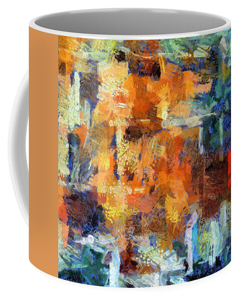 Again Coffee Mug featuring the mixed media On and On and On by Angelina Tamez