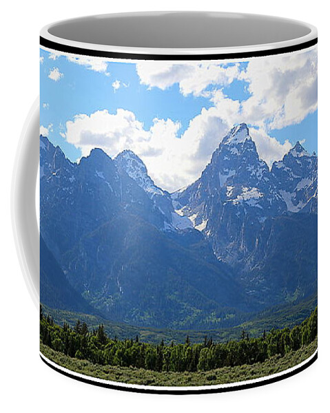 The Teton Coffee Mug featuring the photograph On the Edge of the Tetons by Carol Groenen