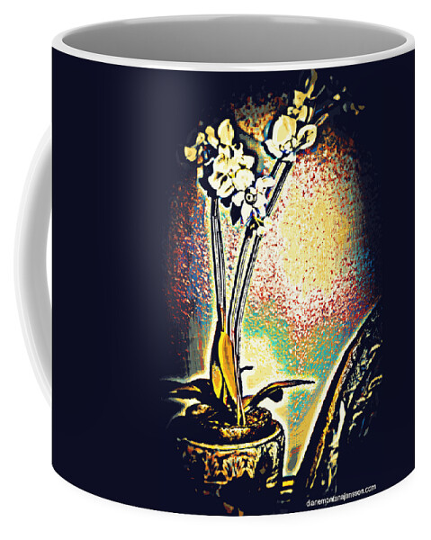 Still Life Coffee Mug featuring the photograph Orchid Noir by Diane montana Jansson