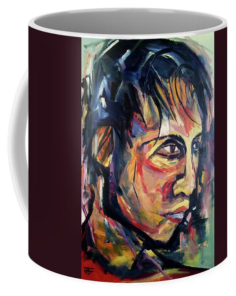 Face Coffee Mug featuring the painting Original Not For Sale by John Gholson