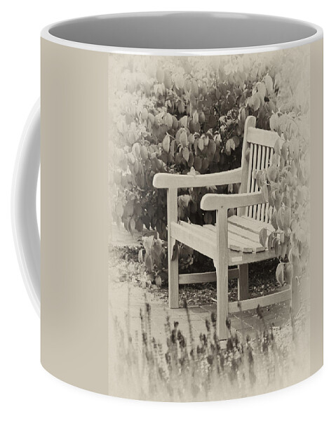 Park Coffee Mug featuring the photograph Park Bench by Bill Barber
