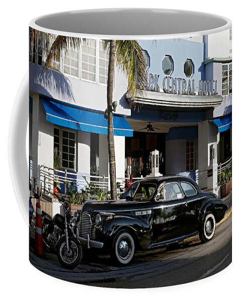 Art Deco District Miami Beach Coffee Mug featuring the photograph Park Central Hotel. Miami. FL. USA by Juan Carlos Ferro Duque