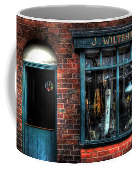 Art Coffee Mug featuring the photograph Pawnbroker's Shop by Yhun Suarez