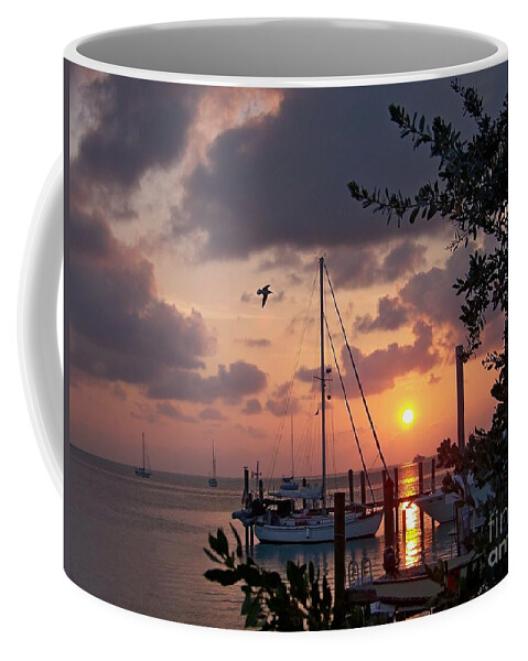 Romantic Coffee Mug featuring the photograph Peaceful Caribbean Sunset by Greg Hammond