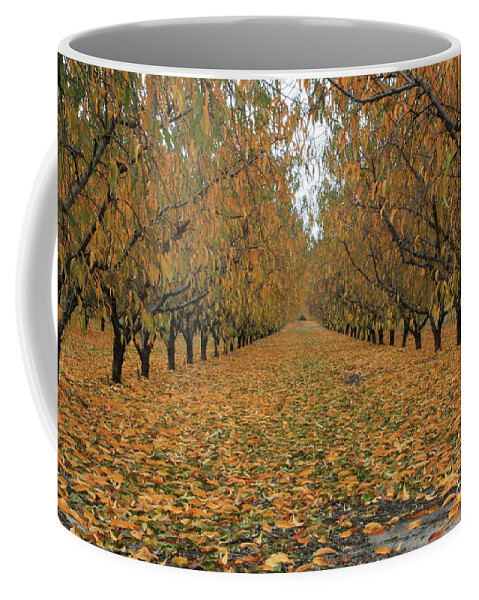 Fall Coffee Mug featuring the photograph Peach Leaves by Jonathan Harper
