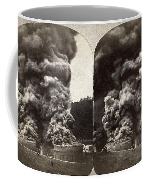 1875 Coffee Mug featuring the photograph Pennsylvania: Oil City by Granger