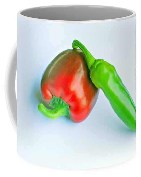 Food And Beverage Coffee Mug featuring the photograph Peppers by Lisa Phillips