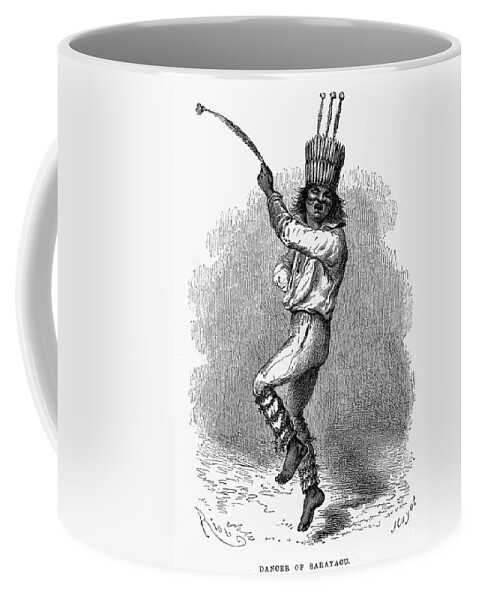 19th Century Coffee Mug featuring the photograph Peru: Native Indian Dancer by Granger