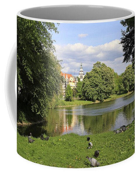 Park Coffee Mug featuring the photograph Picturesque City Scene by Teresa Zieba