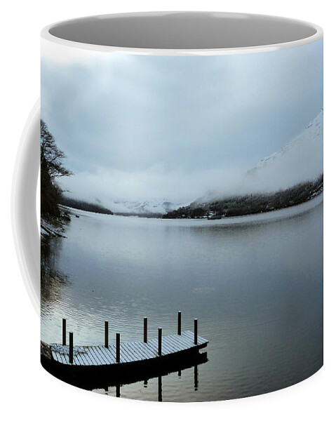 Loch Goil Coffee Mug featuring the photograph Pier on the Loch by Lynn Bolt