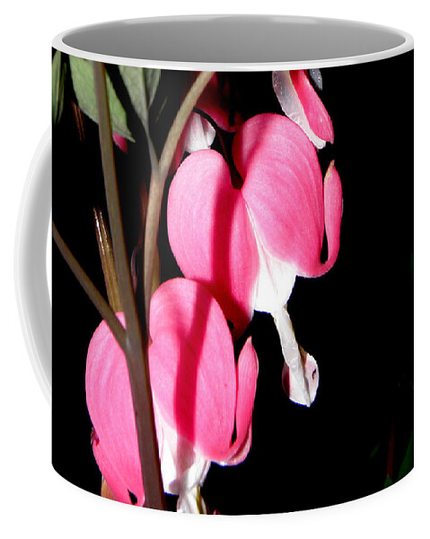 Pink Bleeding Hearts Coffee Mug featuring the photograph Pink Bleeding Hearts by Kim Galluzzo Wozniak