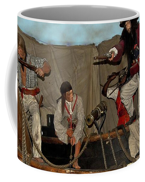 Pirates Coffee Mug featuring the photograph Pirates of Peril by DigiArt Diaries by Vicky B Fuller