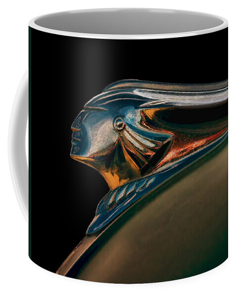 Vintage Coffee Mug featuring the digital art Pontiac Indian Chief by Douglas Pittman