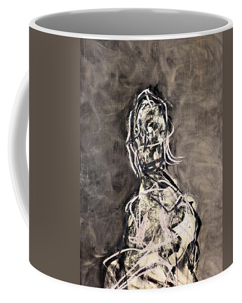  Coffee Mug featuring the painting Portrait Of B.z. by JC Armbruster