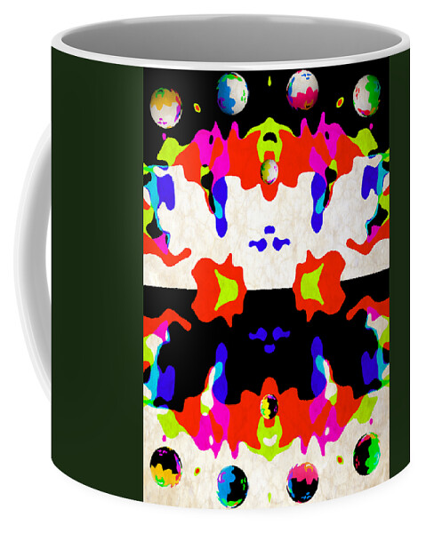 Space Coffee Mug featuring the digital art Postive and Negative Space by Angelina Tamez