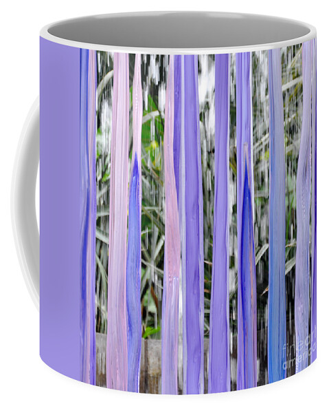 Glass Coffee Mug featuring the photograph Purple Stripes by Cheryl McClure