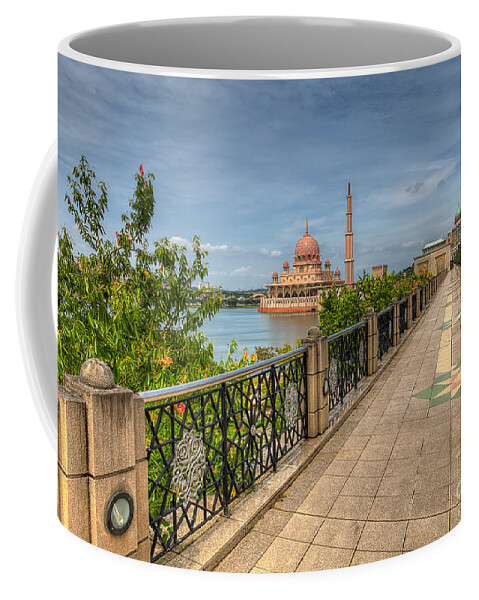 Putra Mosque Coffee Mug featuring the photograph Putrajaya Lake by Adrian Evans