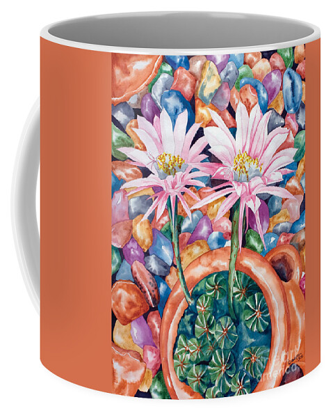 Flower.floral Coffee Mug featuring the painting Queen of the Night III by Kandyce Waltensperger