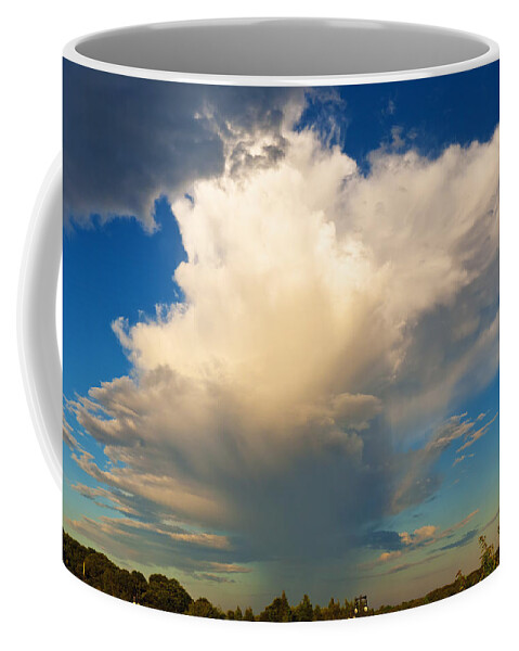Cape Cod Coffee Mug featuring the photograph Raincloud Over Cape Cod Canal by Frank Winters