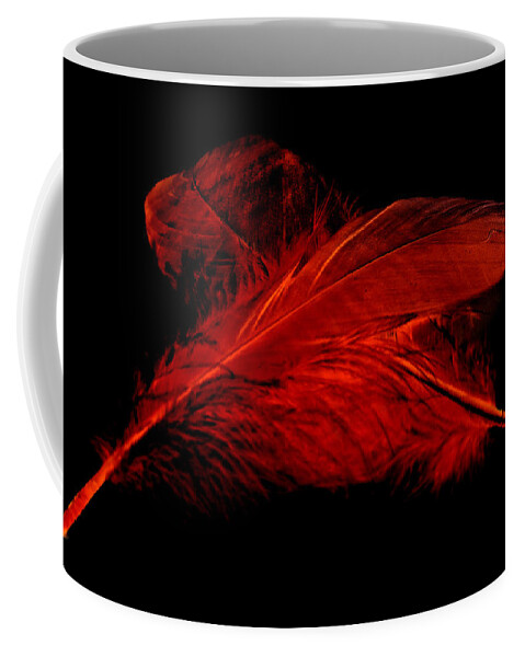 Red Goose Coffee Mug featuring the photograph Red Ghost on Black by Steve Purnell