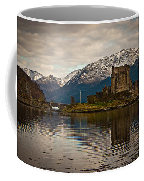 Reflection Coffee Mug featuring the photograph Reflection at Eilean Donan by Chris Boulton