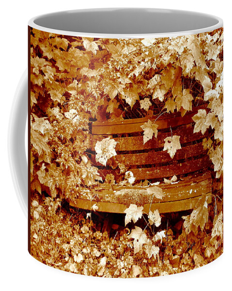 Sepia Coffee Mug featuring the photograph Resting Too by Kathy Bassett