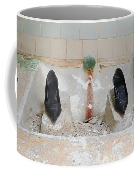 Shoes Coffee Mug featuring the photograph Rocket woman by Mats Silvan