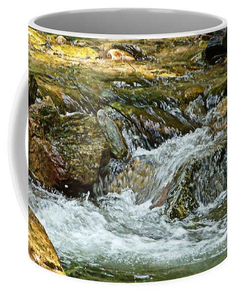 Rocky River Coffee Mug featuring the photograph Rocky River by Lydia Holly