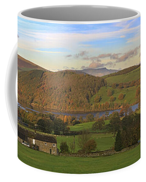 Roe House Coffee Mug featuring the photograph Roe House overlooks Ullswater near Pooley Bridge in the Lake District by Louise Heusinkveld