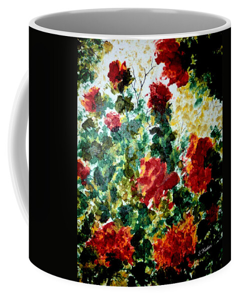 Roses Coffee Mug featuring the painting Rose Garden by Susan Kubes