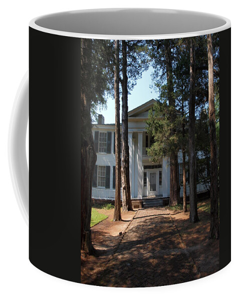 Faulkner Coffee Mug featuring the photograph Rowen Oak Porch by Joshua House