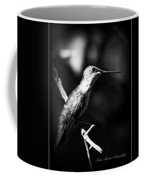 Ruby-throated Hummingbird Coffee Mug featuring the photograph Ruby-throated Hummingbird - Signature by Travis Truelove